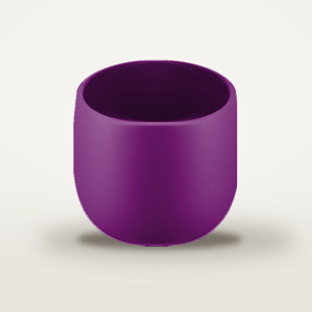 Ceașcă cafea ceramică fără toartă pentru espresso, Novum Purple Dynastya, 80 ml, mov regal mat, gresie glazurată manual — fotografia 2